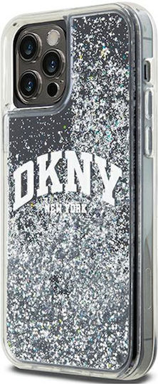 DKNY Liquid Back Cover Πλαστικό / Σιλικόνης Μαύρο (iPhone 12 / 12 Pro)