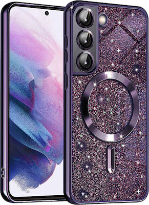 Techsuit Luxury Glitter Magsafe Samsung Galaxy S21 5g Deep Purple