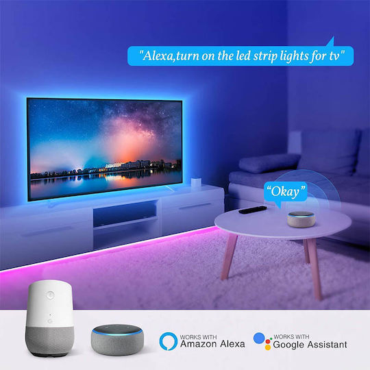 Gosund Smart Ταινία LED Wi-Fi RGB Φως 10m με Τροφοδοτικό