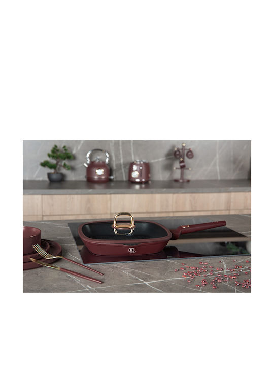 Berlinger Haus Grill With Lid made of Aluminum with Non-Stick Coating 28cm
