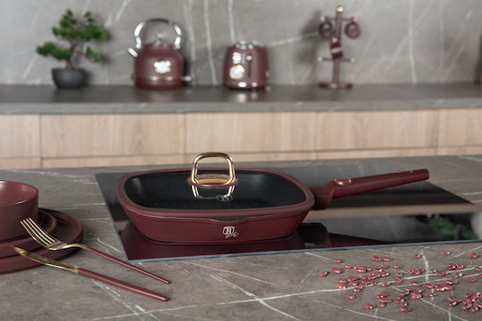 Berlinger Haus Grill With Lid made of Aluminum with Non-Stick Coating 28cm