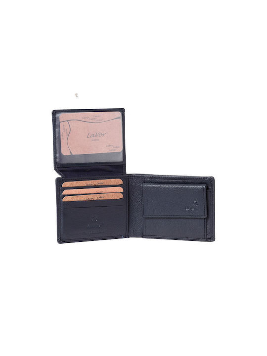 Lavor Men's Leather Wallet with RFID Blue