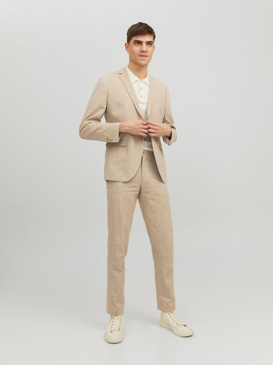 Riviera Παντελόνι σε Slim Εφαρμογή Beige