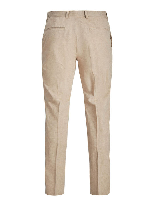 Riviera Παντελόνι σε Slim Εφαρμογή Beige