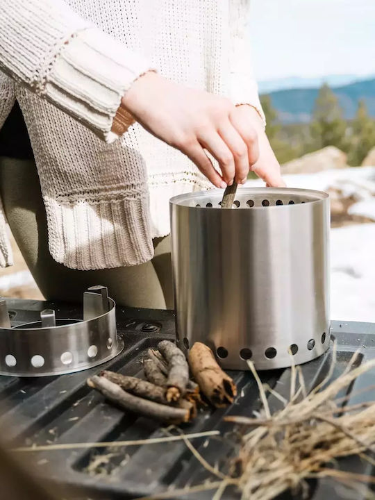Solo Stove Τζάκι Εξωτερικού Χώρου Μεταλλικό Ασημί