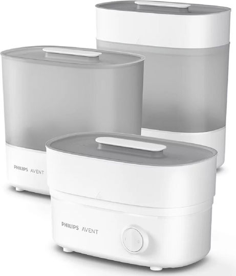 Philips Premium Ηλεκτρικός Βρεφικός Αποστειρωτής για 6 Μπιμπερό Λευκό