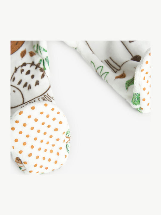Boboli Babystrampler Langärmliges Samt White
