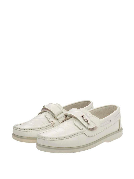 Scarpy Boys Leather Moccasins Ice