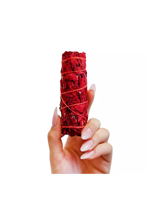 Ραβδί Λευκό Φασκόμηλο Αίμα Δράκου Dragon's Blood Sage Smudge Stick 10cm