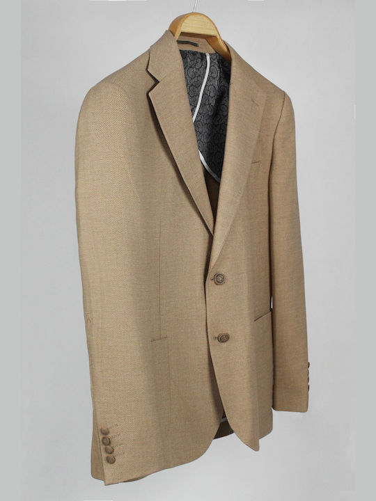 Elite Men's Summer Suit Jacket Camel