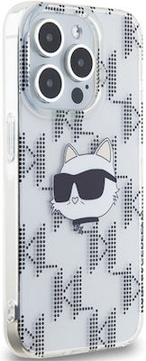 Karl Lagerfeld Iml Electroplated Choupette Head Back Cover Διάφανο (iPhone 15 Pro Max)