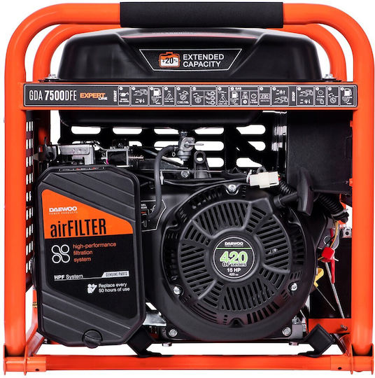 Daewoo Generators Benzin mit maximaler Leistung 6kVA