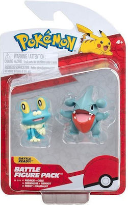 Jazwares Jucărie Miniatură W12 Froakie + Axew Pokemon