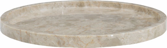 Artekko Serving Platter made of Porcelain Beige with Diameter 20cm