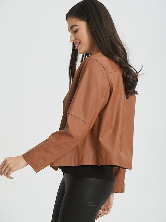 Γυναικείο Biker Jacket Μπορντό