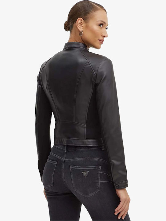 Γυναικείο Biker Jacket Μαύρο