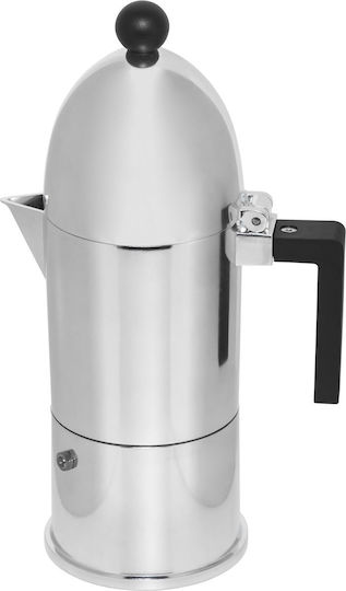 Alessi Μπρίκι Espresso 6cups Inox Λευκό
