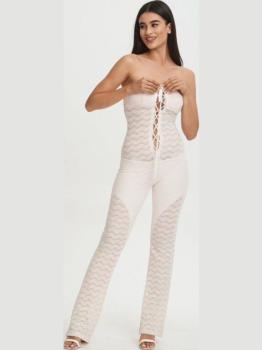 Damen Einteiler Anzug White