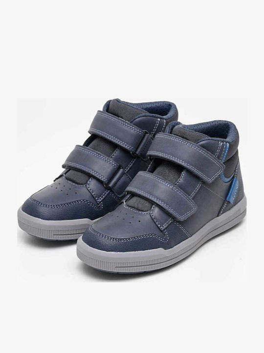 Arzach Kids Sneakers High Anatomic with Scratch Blue