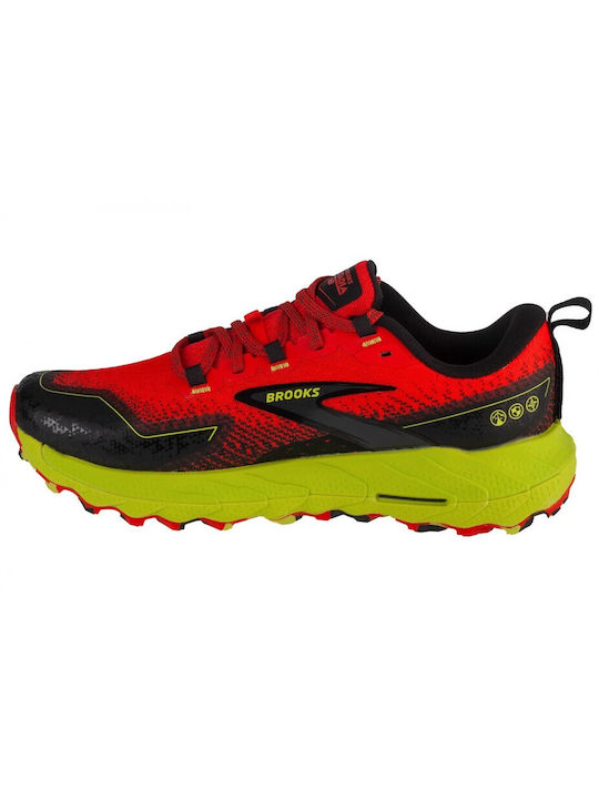 Brooks Cascadia 18 Ανδρικά Αθλητικά Παπούτσια Running Κόκκινα