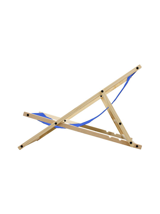 Σεζλόνγκ Ξύλινη Σκούρο Μπλε 3τμχ 117x52x83cm
