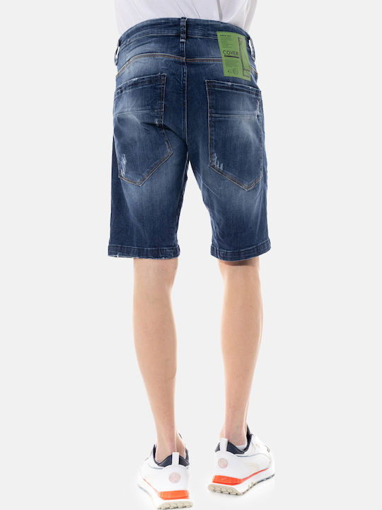 Men's Shorts Jeans Navy-blue