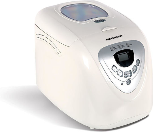 Heinner Αρτοπαρασκευαστής 600W Χωρητικότητας 900gr με 12 Προγράμματα