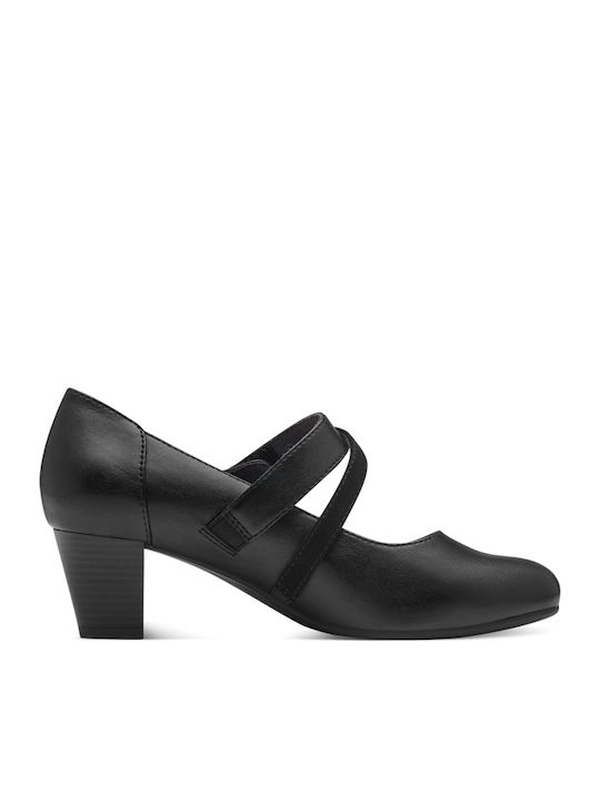 Pantofi cu toc cu Curea Negre
