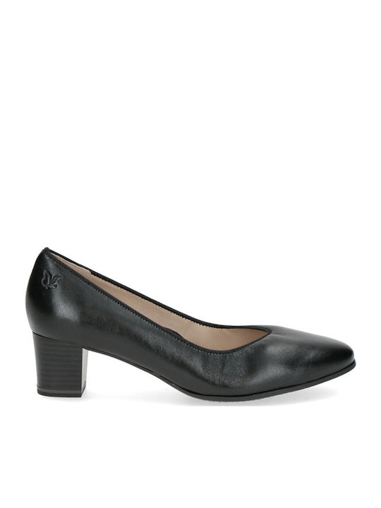 Anatomic Leather Black Low Heels