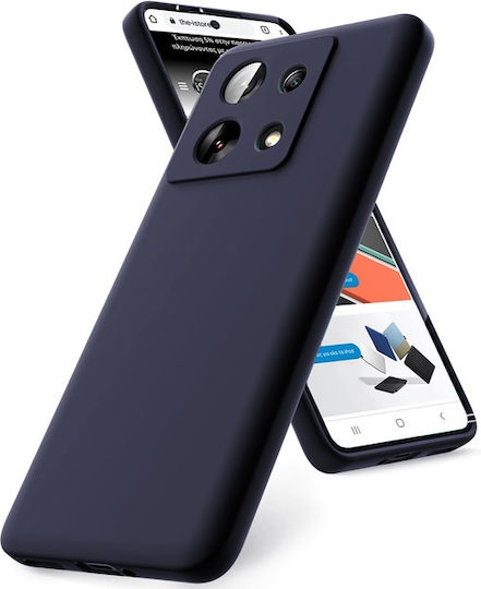TelForceOne Back Cover Σιλικόνης Σετ με Τζαμάκι Μπλε (Redmi Note 13 4G)