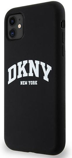 Dkny Handyhülle für iPhone 11, kompatibel mit Magsafe, Dkhmn61snyach Dkny Hc Magsafe Silikon in Weiß mit Arch-Logo, Schwarz