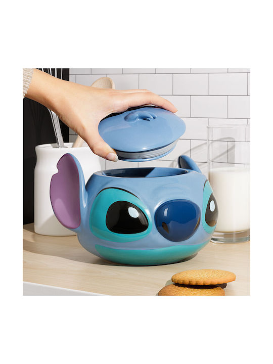 Paladone Ceramic Cookie Jar Blue Lilo & Stitch 15cm