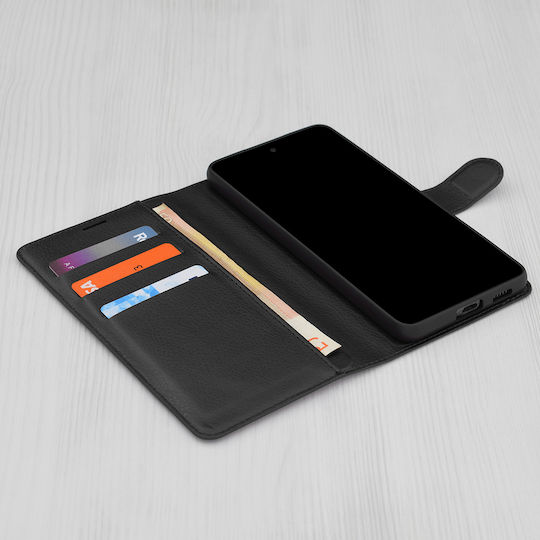Techsuit Book Piele Negru (Oppo Reno10)