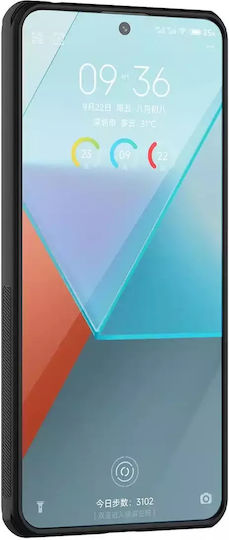 Nillkin Frosted Shield Umschlag Rückseite Kunststoff / Silikon 0.5mm Wasserdicht Schwarz (Redmi Note 13 Pro 5G / Poco X6) 57983119750