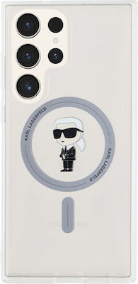 Karl Lagerfeld Iml Ikonik Coperta din spate Plastic / Silicon Rezistent Magnetic Transparent (Galaxy S23 Ultra)