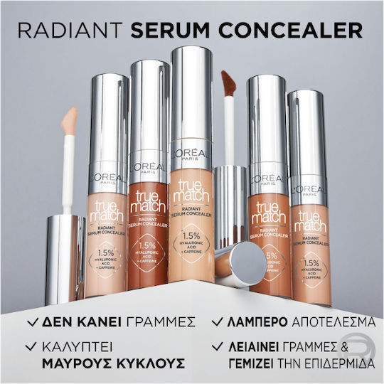 L'Oreal Paris L'Oréal Paris True Match Eye-Cream in a Concealer Liquid Concealer 4d Light Medium 11ml