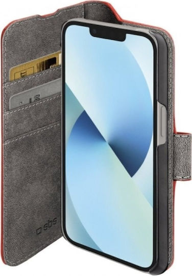 SBS Wallet Δερματίνης Κόκκινο (iPhone 14)