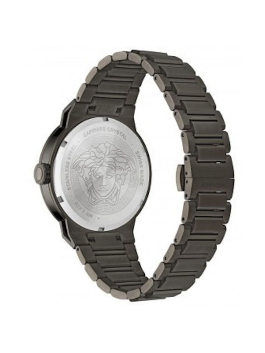 Versace Medusa Infinite Watch Battery with Black Metal Bracelet