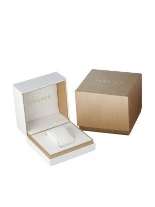 Versace V-code Ceas Barbati 42mm Baterie cu Brățară din Metal Argintie