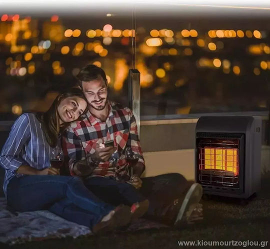 Thermogatz TG Mini Ceramic Gas Heater 4200W Black 30x28x56cm