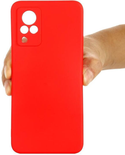 Pure Color Back Cover Silicon Roșu (Vivo V21 5G)