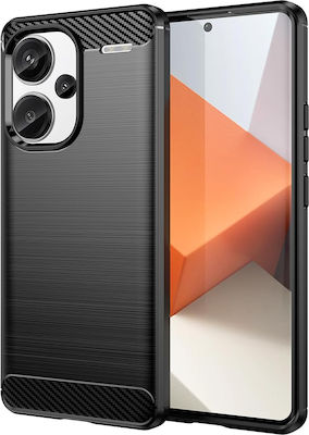 Techsuit Carbon Back Cover Σιλικόνης Μαύρο (Xiaomi Redmi Note 13 Pro+)