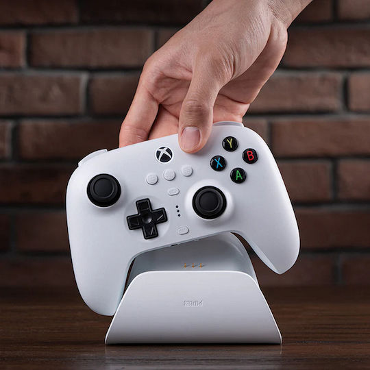 8Bitdo Ultimate With Charging Dock Ασύρματο & Ενσύρματο Gamepad για Android / PC / Xbox Series / iOS Λευκό