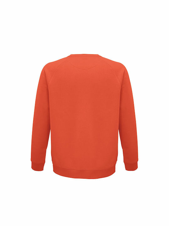 Bluză tip sweatshirt unisex, organică "BTS Kim Kpop", portocaliu dulce