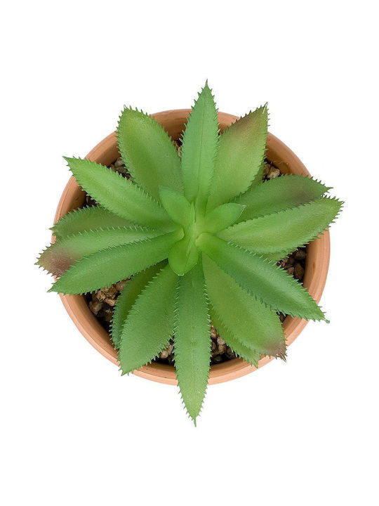 Globostar Artificial Garden Succulent Aloe Potted Plant 210340 Decorative Aloe Plant Φ9 X H14cm