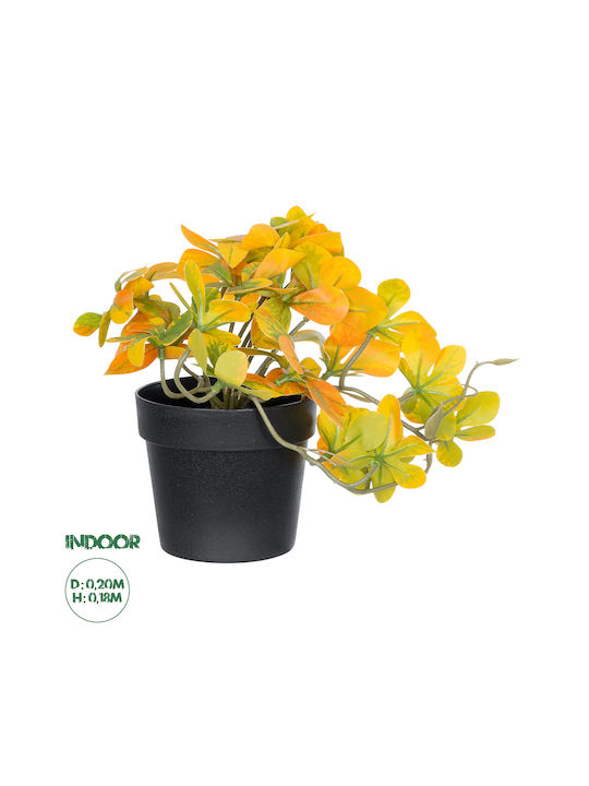 Globostar Künstliche Garten-Schefflera-Mixpflanze 20955 Dekorative Schefflera-Pflanze Φ20 X H18cm