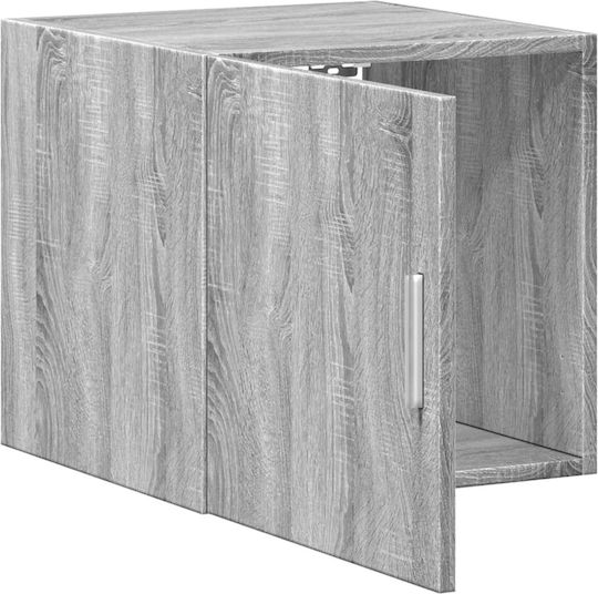 Hängeschrank fürs Wohnzimmer aus Spanplatte Grau 40x42,5x40 cm