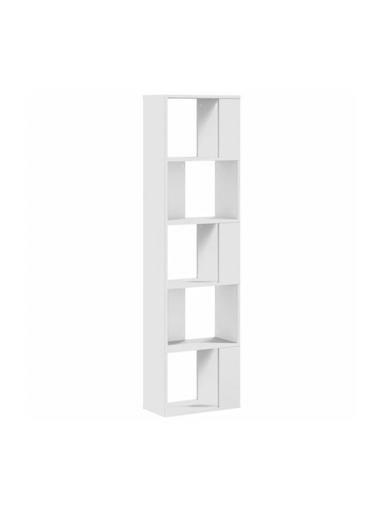 Етажерка Бял 45x23.5x162.5см.