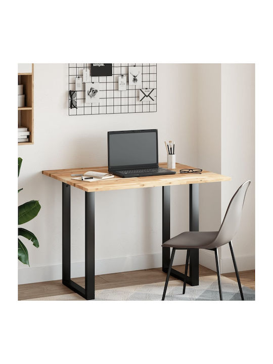 vidaXL Bürotischoberfläche aus Massivholz 100x80x2cm 4008763