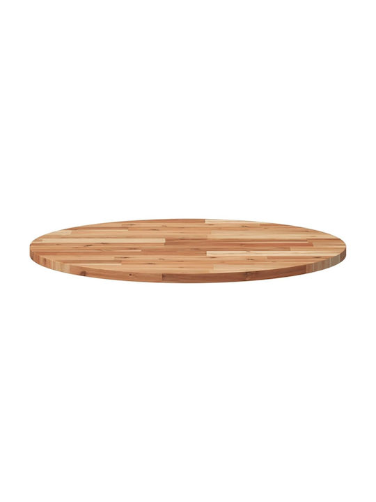 vidaXL Round Table Surface made of Solid Wood Acacia 70x70x2cm 4008697 1pcs